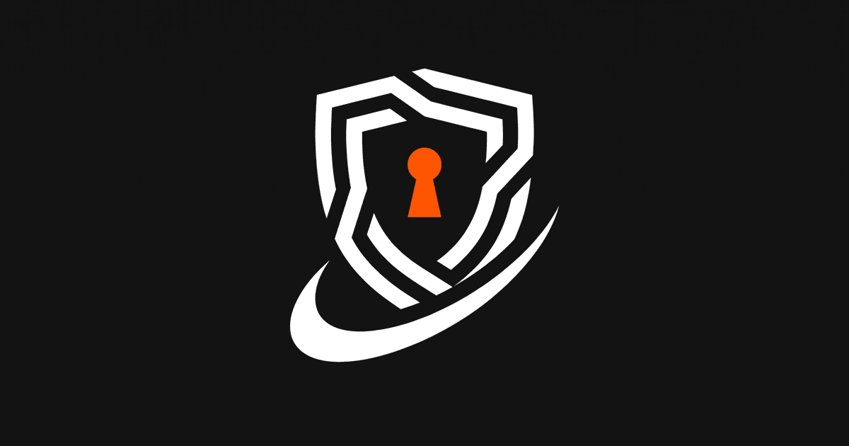 A geometric shield with an orange keyhole, suggesting privacy and consent.