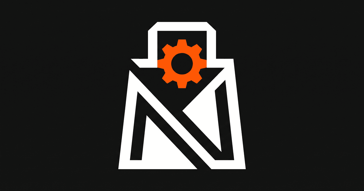 A shopping bag with an orange automation gear, suggesting automated shopping campaigns.