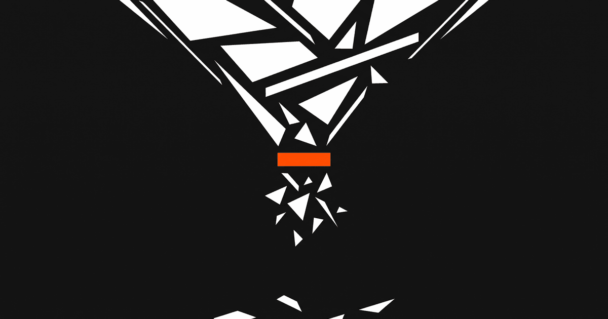A geometric funnel with an orange minus symbol filtering out unwanted terms.
